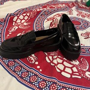 H&M women's platform loafers black 36